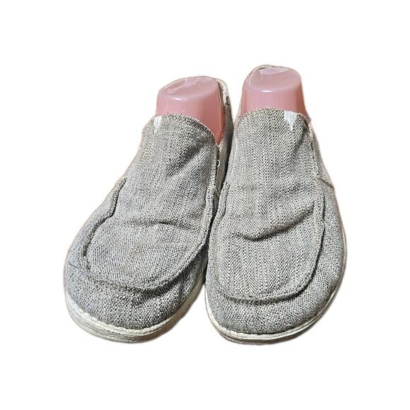 Hey Dude Chan B Woven Beige Canvas Loafer Slip On Casual Shoes Men's Size 10 - Picture 2 of 8